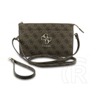 CG Mobile guess pu 4g metal logo kézitáska (univerzális, eco bőr hatású, kézpánt, vállpánt) sötétbarna