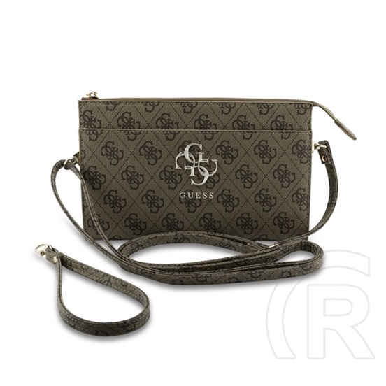 CG Mobile guess pu 4g metal logo kézitáska (univerzális, eco bőr hatású, kézpánt, vállpánt) sötétbarna