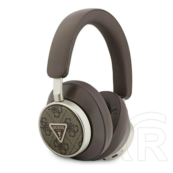 CG Mobile guess pu 4g triangle logo enc bluetooth fejhallgató sztereo (v5.4, mikrofon, zajszűrő) sötétbarna