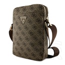 CG Mobile guess pu 4g triangle logo kézitáska álló (univerzális, 8", bőr hatású, vállpánt) barna