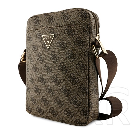 CG Mobile guess pu 4g triangle logo kézitáska álló (univerzális, 8", bőr hatású, vállpánt) barna