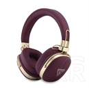 CG Mobile guess pu grained triangle enc bluetooth fejhallgató sztereo (v5.4, zajszűrő, mikrofon) burgundy
