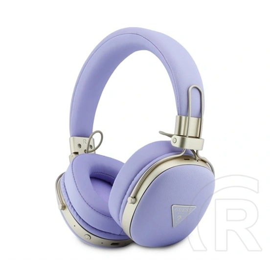 CG Mobile guess pu grained triangle gold metal logo bluetooth fejhallgató sztereo (v5.4, mikrofon, zajszűrő) lila