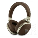 CG Mobile guess pu grained triangle gold metal logo bluetooth fejhallgató sztereo (v5.4, mikrofon, zajszűrő) sötétbarna