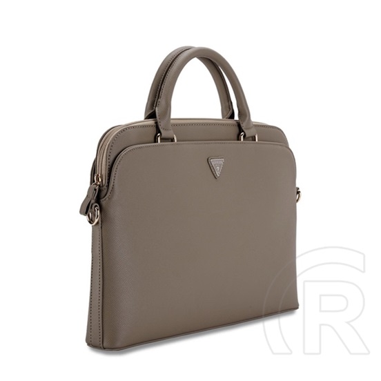 CG Mobile guess pu grained triangle logo laptop/notebook táska (univerzális, bőr hatású, vállpánt, 15-16" méret) barna