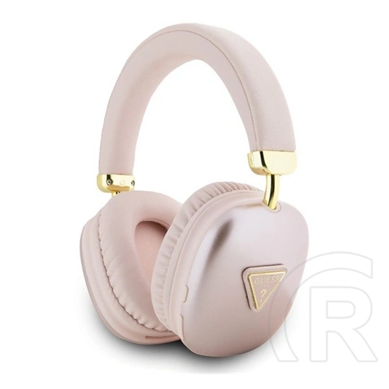 CG Mobile guess pu leather 4g triangle logo bluetooth fejhallgató sztereo (v5.3, mikrofon, zajszűrő, ipx4, fejpánt, prém