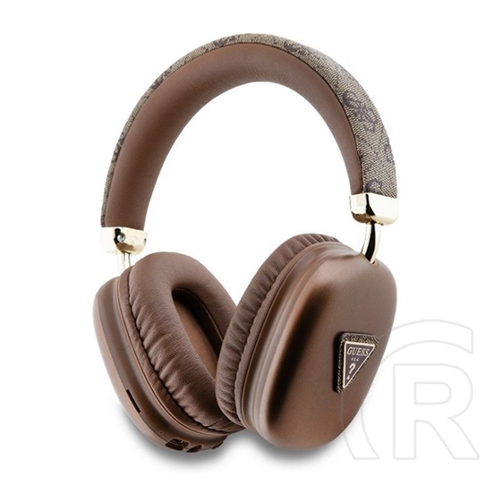 CG Mobile guess pu leather 4g triangle logo bluetooth fejhallgató sztereo (v5.3, mikrofon, zajszűrő, ipx4 vízálló) barna