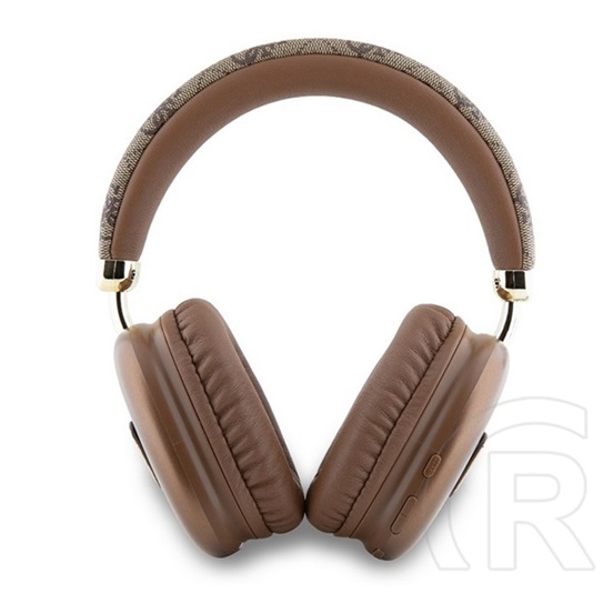 CG Mobile guess pu leather 4g triangle logo bluetooth fejhallgató sztereo (v5.3, mikrofon, zajszűrő, ipx4 vízálló) barna