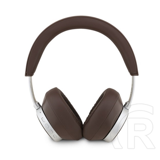 CG Mobile guess pu saffiano triangle logo bluetooth fejhallgató sztereo (v5.4, mikrofon, zajszűrő) sötétbarna