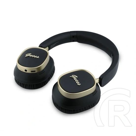 CG Mobile guess rectangle metal script logo bluetooth fülhallgató sztereo (v5.4, mikrofon, zajszűrő, fekete)