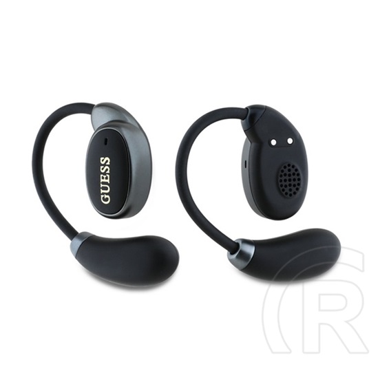 CG Mobile guess satin classic logo bluetooth fülhallgató  (v5.4, tws, fülre akasztható, mikrofon + töltőtok) fekete
