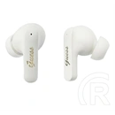 CG Mobile guess script metal logo bluetooth fülhallgató sztereo (v5.4, tws, mikrofon, fordító funkicó + töltőtok) fehér