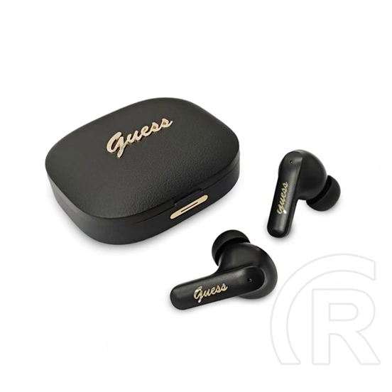 CG Mobile guess script metal logo bluetooth fülhallgató sztereo (v5.4, tws, mikrofon, fordító funkicó + töltőtok) fekete