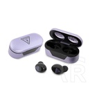 CG Mobile guess triangle bluetooth fülhallgató sztereo (v5.0, tws, mikrofon, zajszűrő, ipx5 vízálló + töltőtok) lila