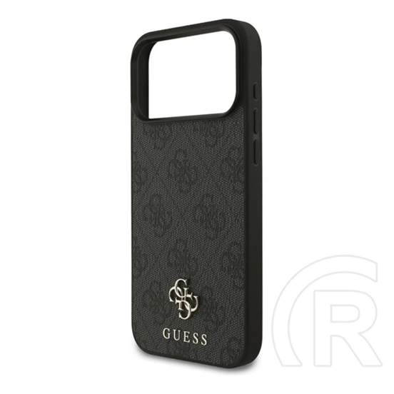 CG Mobile iPhone 18 Pro Max guess 4g small classic logo magsafe szilikon védő (ütésálló, bőr hatású, magsafe) fekete