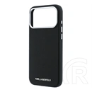 CG Mobile iPhone 18 Pro Max karl lagerfeld grained elongated logo szilikon védő (ütésálló, bőr hatású, magsafe) fekete