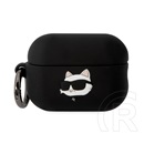 CG Mobile karl lagerfeld 3d logo nft choupette head szilikon tok (karabíner) fekete Apple airpods pro 2