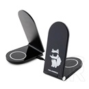 CG Mobile karl lagerfeld choupette asztali töltő 2in1 (15w, gyorstöltő, wireless, magsafe, Apple airpods töltő) fekete
