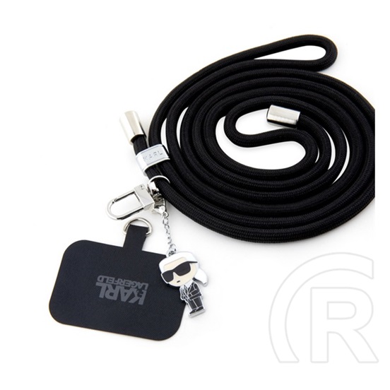 CG Mobile karl lagerfeld nyakpánt (univerzális, tokba helyezhető tartó rész, szövet) fekete