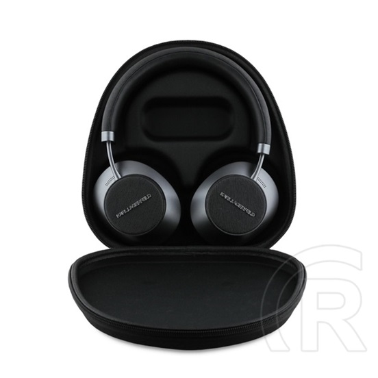 CG Mobile karl lagerfeld saffiano bluetooth fejhallgató sztereo (v5.4, mikrofon, akítv zajszűrő + hordtok) fekete
