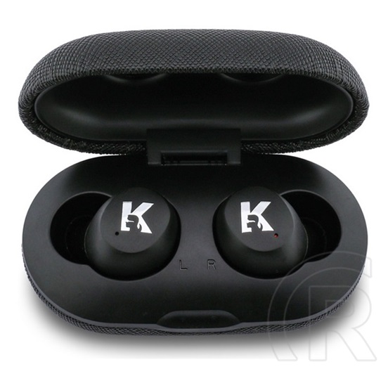 CG Mobile karl lagerfeld saffiano bluetooth fülhallgató sztereo( tws, mikrofon, aktív zajszűrő+töltőtok)fekete