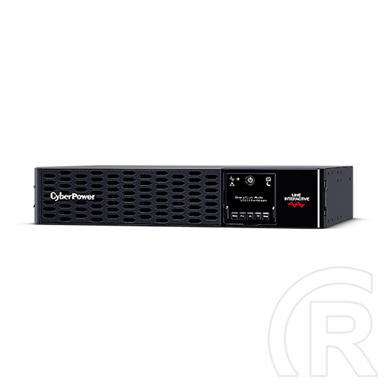 CYBERPOWER PR1000ERT2U 1000VA 1000W 230V rack szünetmentes tápegység (10x IEC C13, line-interaktív, USB+soros, rackbe sz