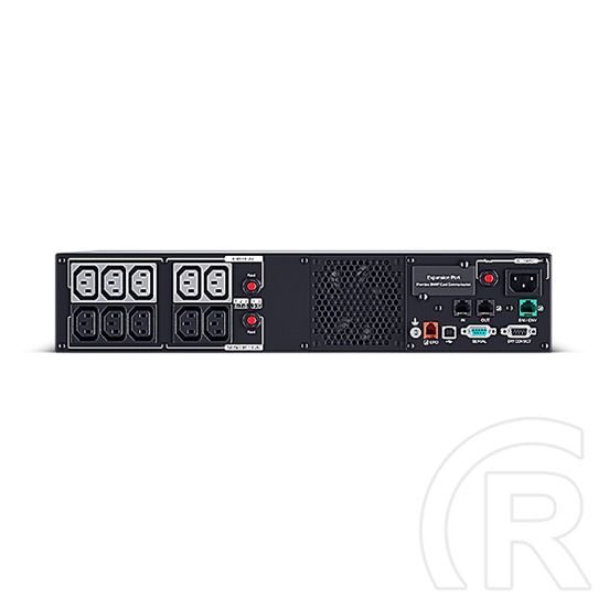 CYBERPOWER PR1000ERT2U 1000VA 1000W 230V rack szünetmentes tápegység (10x IEC C13, line-interaktív, USB+soros, rackbe sz
