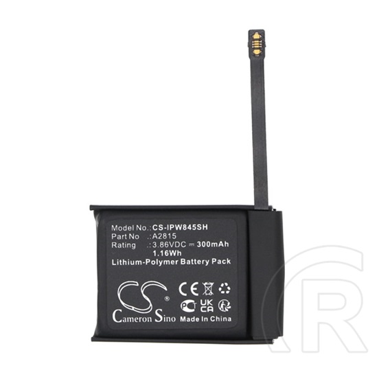 Cameron Sino Apple Watch Series 8 45mm li-polymer akku (3,86v / 300mah, apple a2815 kompatibilis) fekete