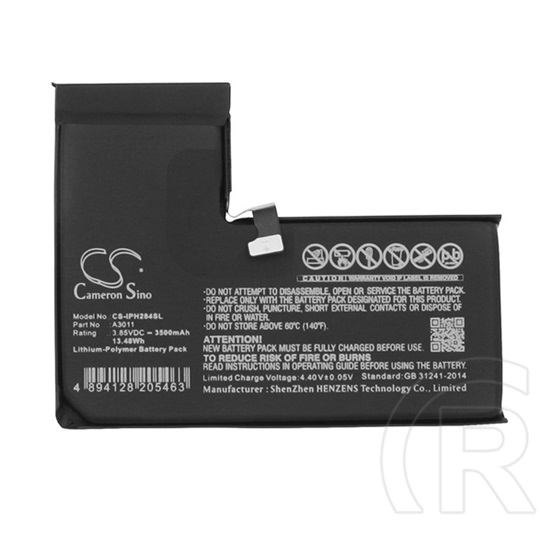 Cameron Sino Apple iPhone 15 Pro li-polymer akku (3.85v / 3500mah, apple a3011 kompatibilis) fekete