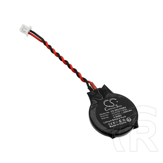 Cameron Sino Dell akku 220mAh li-ion (3V, GC02001LW00 kompatibilis, fekete)