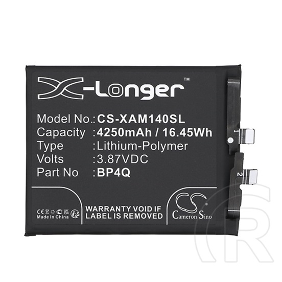 Cameron Sino Xiaomi 14 li-polymer akku (3,87v / 4250mah, xiaomi bp4q kompatibilis) fekete