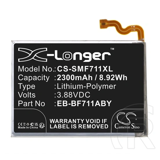 Cameron Sino akku 2300mAh li-polymer (3,88V, Samsung EB-BF711ABY kompatibilis, alsó rész, fekete)
