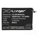 Cameron Sino akku 4800mah li-polymer (Xiaomi BN54 kompatibilis, 3.85V, fekete)
