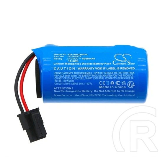 Cameron Sino akku 5000 mAh Li-MnO2 (3,0V, Volvo 30782872 kompatibilis, kék)