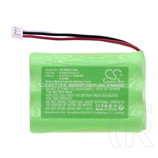 Cameron Sino akku 700mAh Ni-MH (3,6V, Sony 3HRMR03 kompatibilis, zöld)