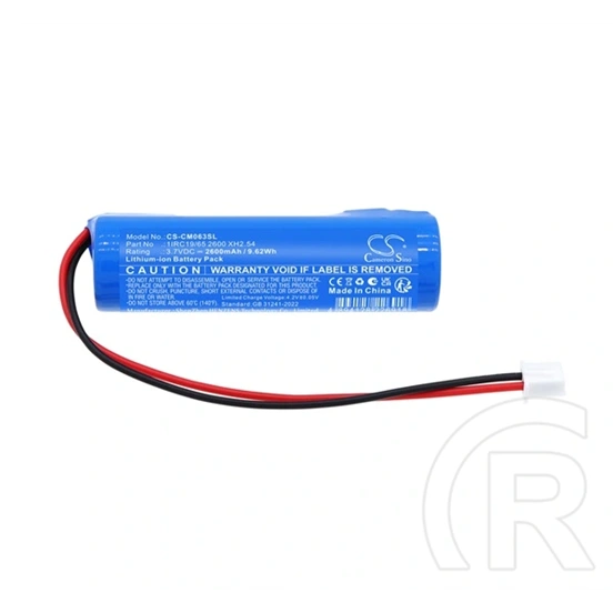 Cameron Sino li-ion akku (3.7v / 2600mah, battery pack 1irc19/652600xh2.54 kompatibilis) kék