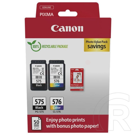 Canon PG-575/CL-576 Photo Paper Value Pack