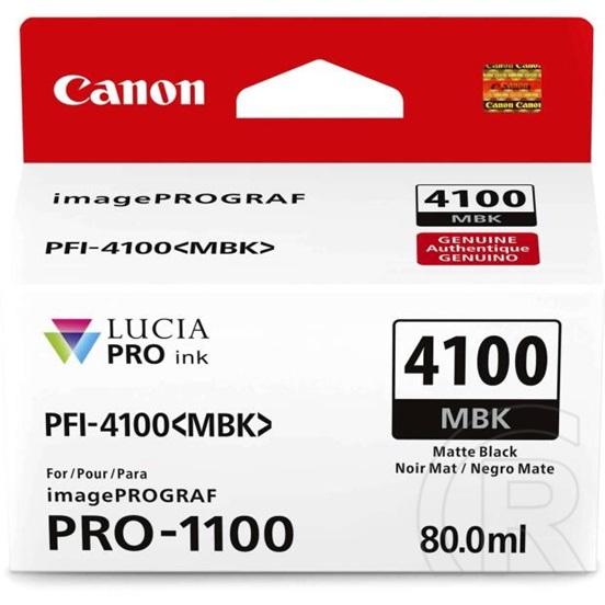 Canon patron PFI-4100 MBK (fekete)