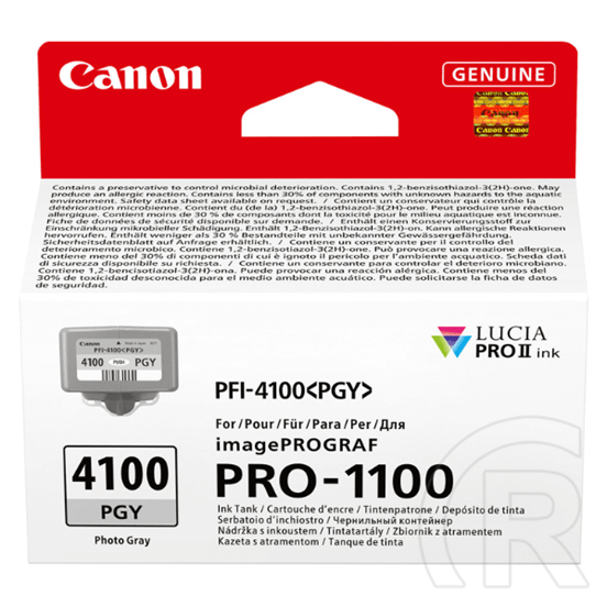 Canon patron PFI-4100 PGY (szürke)