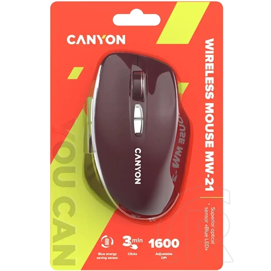 Canyon CNS-CMSW21BR Wireless mouse Burgundy Red