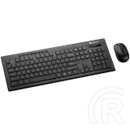 Canyon SET-W4 Wireless billentyűzet + egér (HU, USB, fekete)
