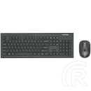 Canyon SET-W4 Wireless billentyűzet + egér (HU, USB, fekete)