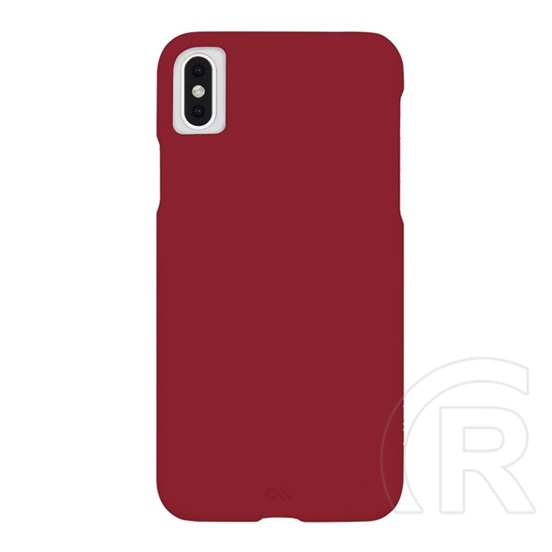 Case-mate BARELY THERE Apple iPhone X 5.8 műanyag telefonvédő (ultrakönnyű) BORDÓ