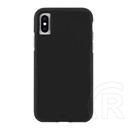 Case-mate TOUGH GRIP műanyag védő ( Apple iPhone XS Max 6.5 szilikon belső, ütésálló, csúszásgátló keret) fekete