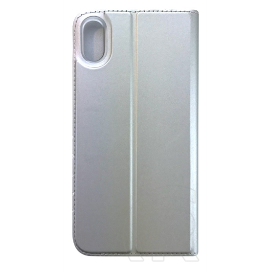 Cellect Apple iPhone XS Max flip tok (ezüst)