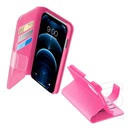 Cellularline BOOK AGENDA Apple iPhone 12 Pro tok álló (Flip, oldalra nyíló) rózsaszín