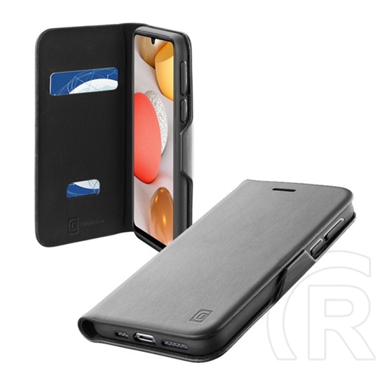 Cellularline BOOK CLUTCH Samsung Galaxy A42 (SM-A425F) tok álló (Flip, oldalra nyíló, bankkártyatartó funkció) fekete