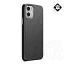Cellularline ELITE Apple iPhone 12 mini műanyag telefonvédő (mikrofiber belső, valódi bőr hátlap) fekete