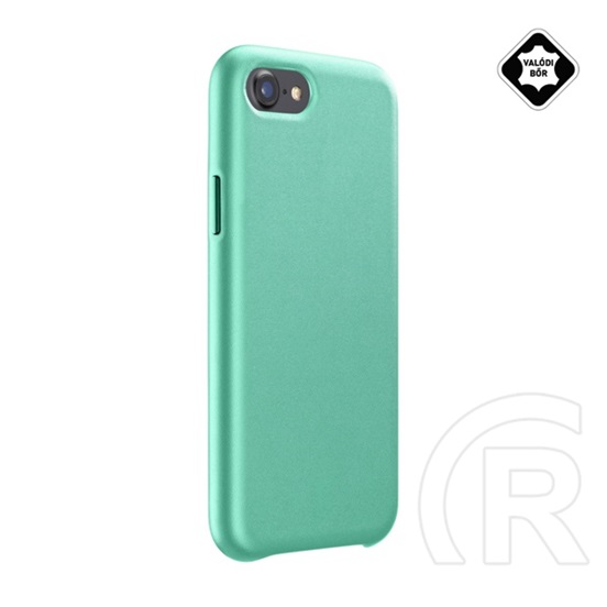 Cellularline ELITE Apple iPhone SE (2022) műanyag telefonvédő (mikrofiber belső, valódi bőr hátlap) zöld
