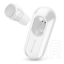 Cellularline mini bluetooth fülhallgató mono (v5.0, extra mini, mikrofon, zajszűrő + töltőtok) fehér